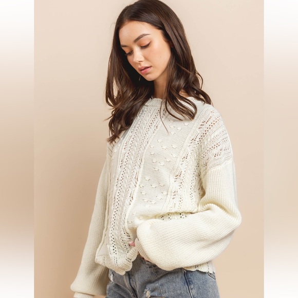 41 Boho Embroidery Sweater Top - Picture 3 of 6